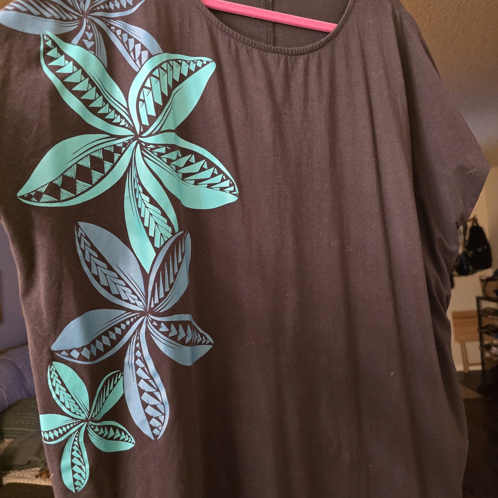 Tanoa Dark Blue Mini Tshirt Dress XL
